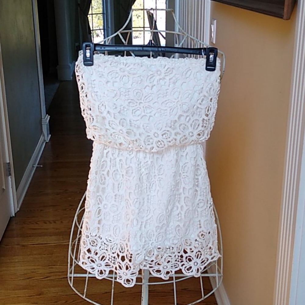Achech Crochet Skort Romper